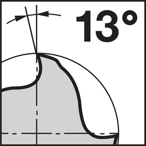 Pikto Rückspanwinkel: 13